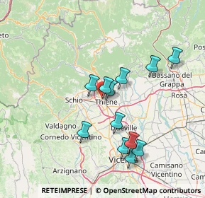 Mappa Via Garziere, 36016 Thiene VI, Italia (13.11333)