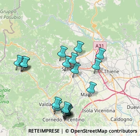 Mappa Largo De Pretto E. W., 36015 Schio VI, Italia (8.066)