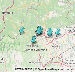 Mappa Largo de Pretto Escherwyss, 36015 Schio VI, Italia (5.88667)