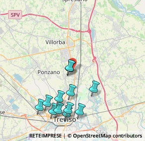 Mappa Via Solferino, 31050 Villorba TV, Italia (4.19083)