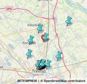 Mappa Via Solferino, 31050 Villorba TV, Italia (4.3665)