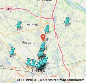 Mappa Via Solferino, 31050 Villorba TV, Italia (4.427)