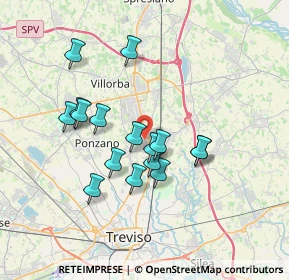 Mappa Via Solferino, 31050 Villorba TV, Italia (3.06813)