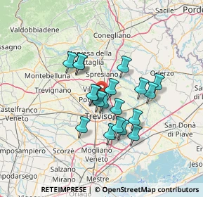 Mappa Via Solferino, 31050 Villorba TV, Italia (10.35105)