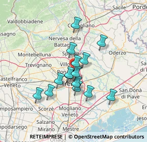 Mappa Via Solferino, 31050 Villorba TV, Italia (10.49)