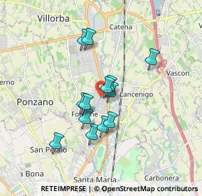 Mappa Via Solferino, 31050 Villorba TV, Italia (1.35538)