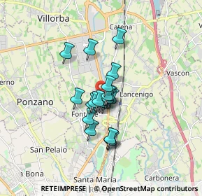 Mappa Via Solferino, 31050 Villorba TV, Italia (1.0735)