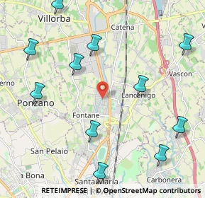 Mappa Via Solferino, 31050 Villorba TV, Italia (2.60273)