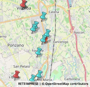 Mappa Via Solferino, 31050 Villorba TV, Italia (2.25364)