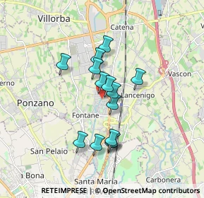 Mappa Via Solferino, 31050 Villorba TV, Italia (1.32214)