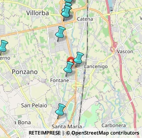 Mappa Via Solferino, 31050 Villorba TV, Italia (2.54364)