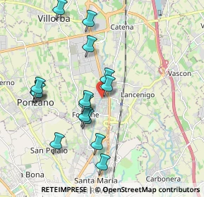 Mappa Via Solferino, 31050 Villorba TV, Italia (1.93375)