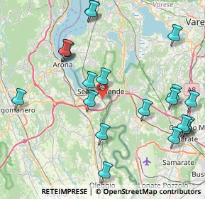 Mappa Via Sandro Pertini, 28053 Castelletto sopra Ticino NO, Italia (9.707)