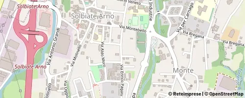 Mappa Solbiate Arno