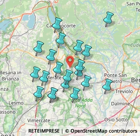 Mappa Via S. Martirio, 24030 Villa d'Adda BG, Italia (6.5365)