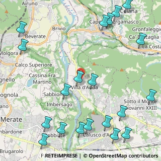 Mappa Via S. Martirio, 24030 Villa d'Adda BG, Italia (3.0805)