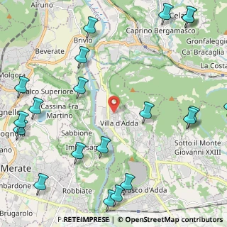 Mappa Via S. Martirio, 24030 Villa d'Adda BG, Italia (3.14)