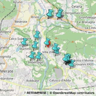 Mappa Via S. Martirio, 24030 Villa d'Adda BG, Italia (1.957)