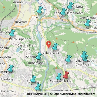 Mappa Via S. Martirio, 24030 Villa d'Adda BG, Italia (3.03933)