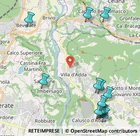 Mappa Via S. Martirio, 24030 Villa d'Adda BG, Italia (2.84154)