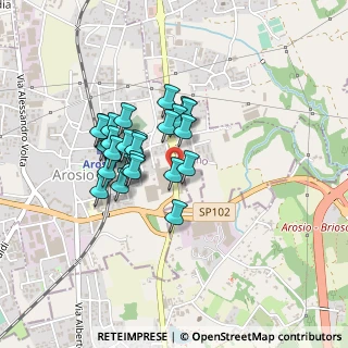 Mappa Via Don C. Gnocchi, 22060 Arosio CO, Italia (0.33333)