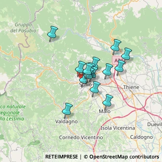 Mappa Via Astico, 36015 Schio VI, Italia (4.88133)