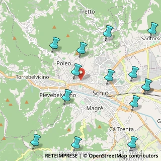 Mappa Via Monte Alba, 36015 Schio VI, Italia (2.79)