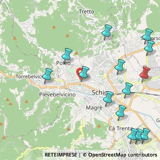 Mappa Via Monte Alba, 36015 Schio VI, Italia (2.85857)