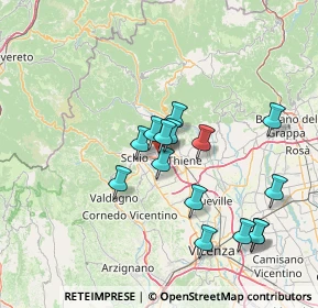 Mappa Via Lago di Vico, 36015 Schio VI, Italia (13.088)