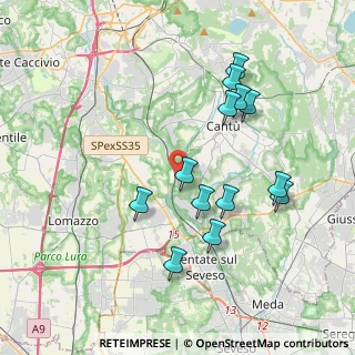 Mappa Vicolo Gottardo, 22063 Cantù CO, Italia (3.73077)