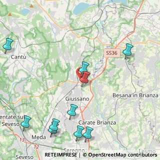 Mappa Via Aprica, 22060 Arosio CO, Italia (5.82909)