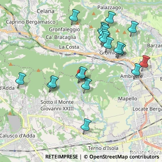 Mappa Via Regina Teoperga, 24039 Fontanella BG, Italia (2.2145)