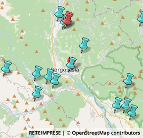 Mappa Via Giuseppe Sesone, 13011 Borgosesia VC, Italia (5.8455)