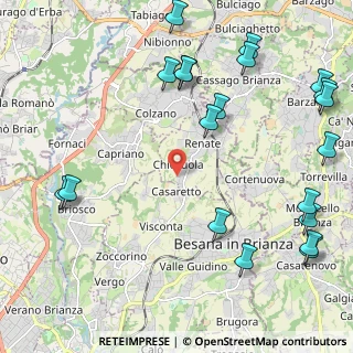 Mappa Via S. Mauro, 20838 Renate MB, Italia (2.892)