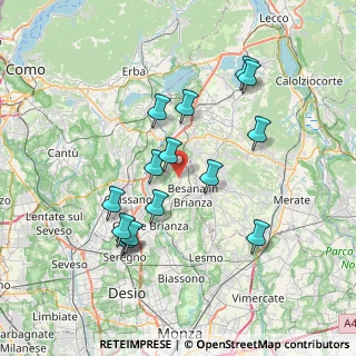 Mappa Via S. Mauro, 20838 Renate MB, Italia (7.01467)