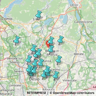 Mappa Via S. Mauro, 20838 Renate MB, Italia (8.6355)