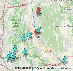 Mappa Via D'Azzeglio, 21049 Tradate VA, Italia (5.3875)