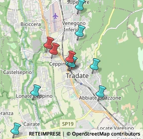 Mappa Via D'Azzeglio, 21049 Tradate VA, Italia (1.87583)