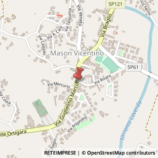 Mappa Via guglielmo marconi 39, 36064 Mason Vicentino, Vicenza (Veneto)