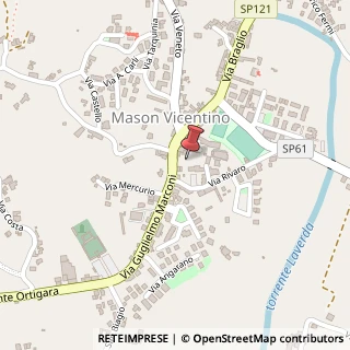 Mappa Via Chiesa, 6, 36064 Mason Vicentino, Vicenza (Veneto)
