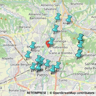 Mappa Via delle Ghiaie, 24030 Valbrembo BG, Italia (2.1985)