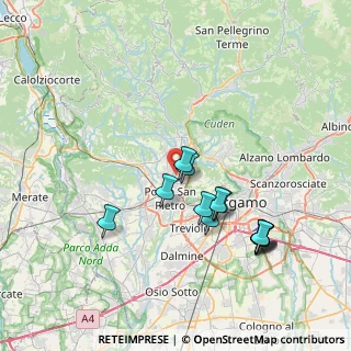 Mappa Via delle Ghiaie, 24030 Valbrembo BG, Italia (7.22)