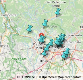 Mappa Via delle Ghiaie, 24030 Valbrembo BG, Italia (6.671)