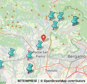 Mappa Via delle Ghiaie, 24030 Valbrembo BG, Italia (5.23545)