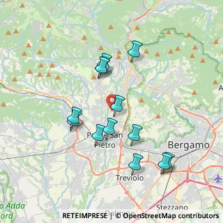 Mappa Via delle Ghiaie, 24030 Valbrembo BG, Italia (3.50923)