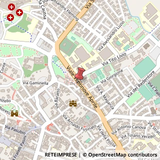 Mappa Via XXIX Aprile, 29, 36015 Schio, Vicenza (Veneto)