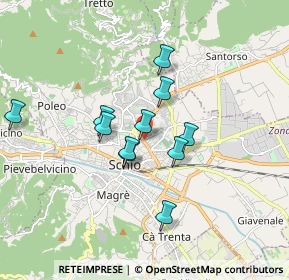 Mappa Via XXIX Aprile, 36015 Schio VI, Italia (1.39636)