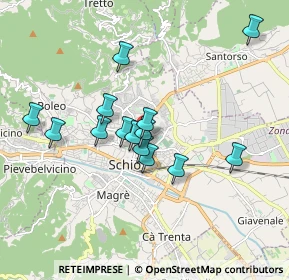 Mappa Via XXIX Aprile, 36015 Schio VI, Italia (1.48929)