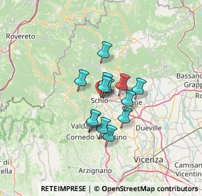 Mappa Via XXIX Aprile, 36015 Schio VI, Italia (8.10923)
