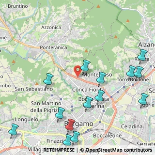 Mappa Circonvallazione Fabriciano, 24123 Bergamo BG, Italia (2.81429)
